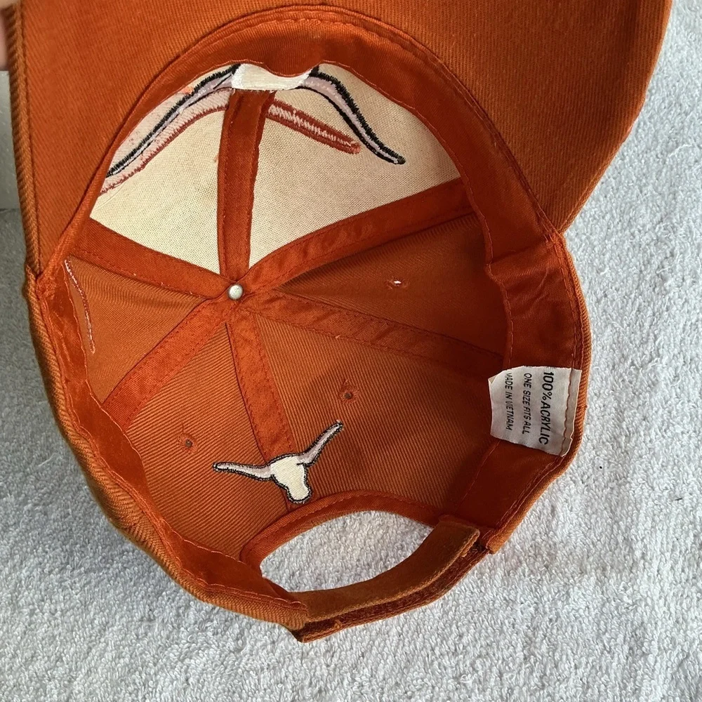 Orange Longhorn Cap